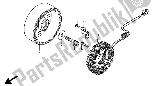All parts for the Generator of the Honda CBR 900 RR 1998