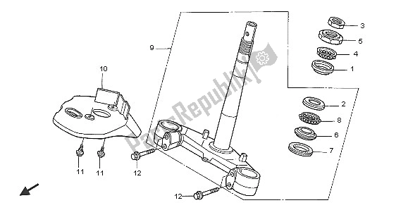 Todas las partes para Vástago De Dirección de Honda NES 150 2005