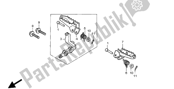 Todas las partes para Paso de Honda XR 250R 1995