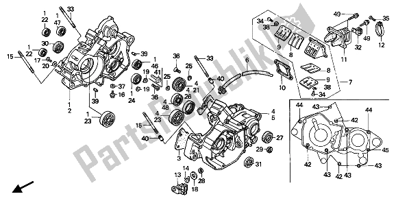 Todas las partes para Caja Del Cigüeñal de Honda CR 125R 1992