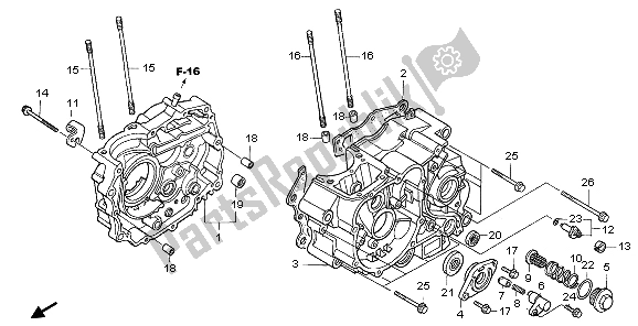 Tutte le parti per il Carter del Honda XR 125L 2006