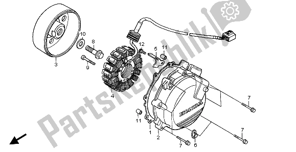 Tutte le parti per il Generatore del Honda VFR 800 2002