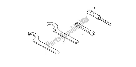 All parts for the Tools of the Honda CRF 150R SW 2012