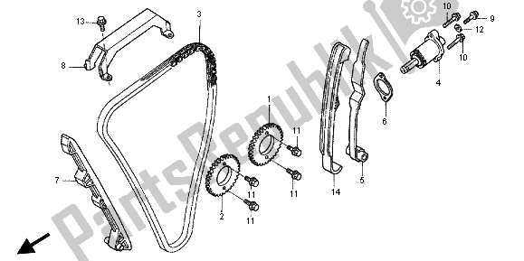 Todas las partes para Cadena De Levas Y Tensor de Honda CB 1300X4 1997