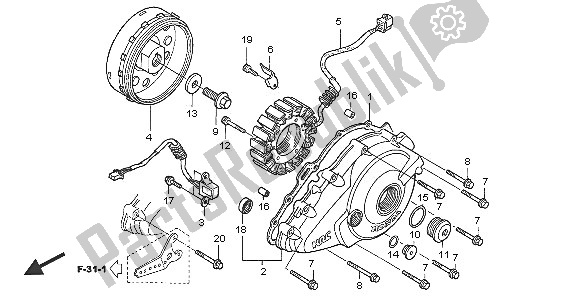 Todas las partes para Generador de Honda VTR 1000 SP 2005