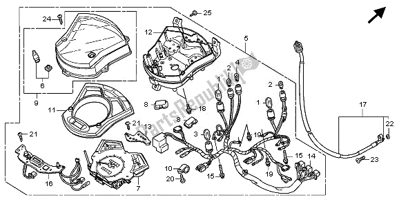 Todas as partes de Metro do Honda SH 150 2011