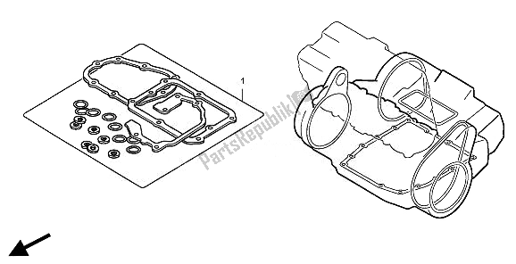 All parts for the Eop-2 Gasket Kit B of the Honda CBR 600 RR 2011