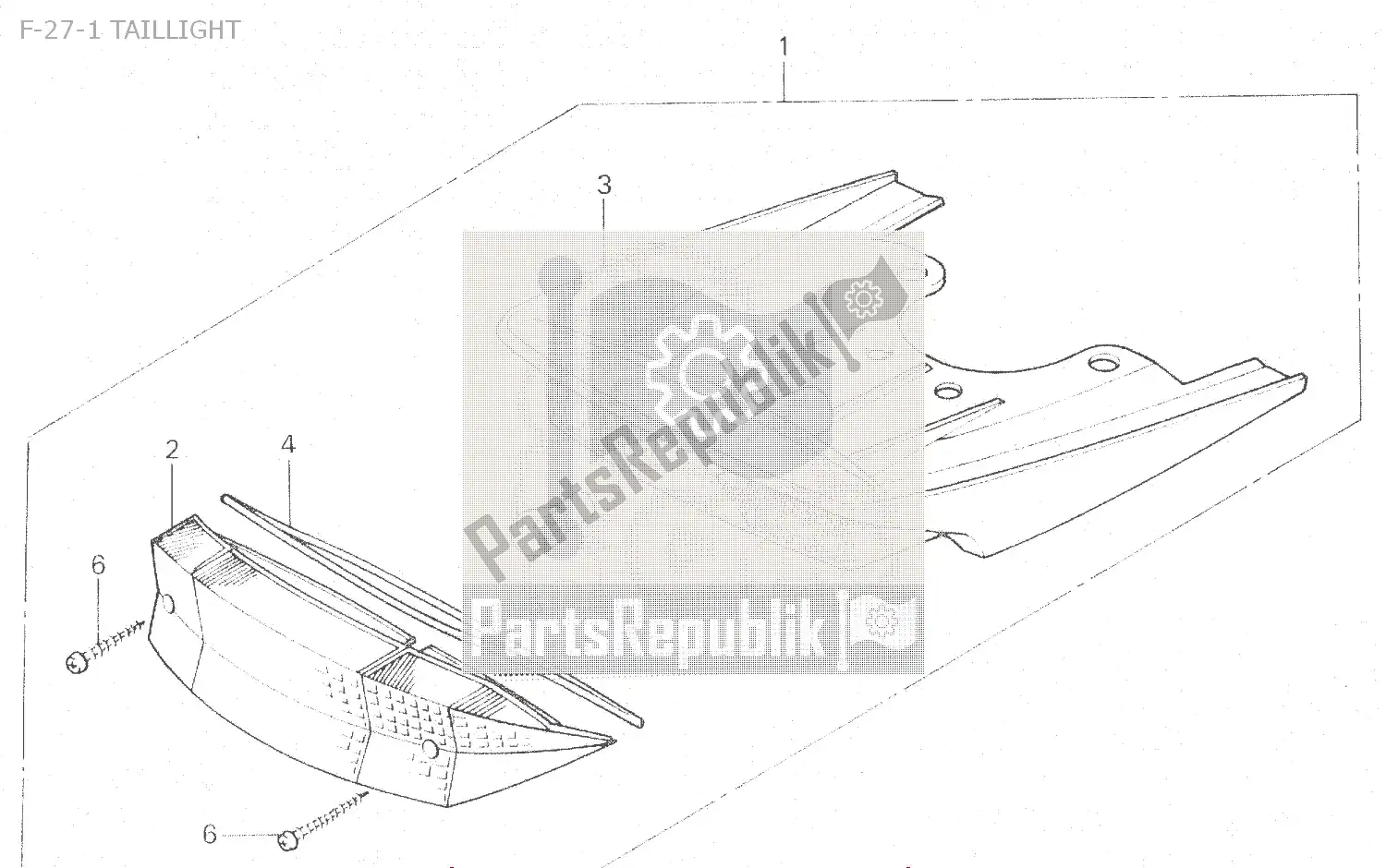 Toutes les pièces pour le F-27-1 Taillight du Honda MBX 125 1984