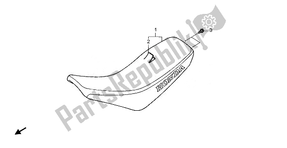 All parts for the Seat of the Honda CRF 70F 2008