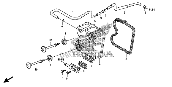 Tutte le parti per il Coperchio Della Testata del Honda FES 125 2012