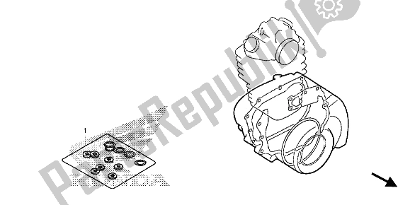 Todas las partes para Kit De Juntas Eop-2 B de Honda TRX 420 FE Fourtrax Rancher 4X4 ES 2013