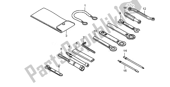 Tutte le parti per il Utensili del Honda NT 700 VA 2010