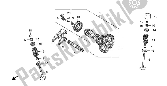 All parts for the Camshaft & Valve of the Honda CRF 250R 2011