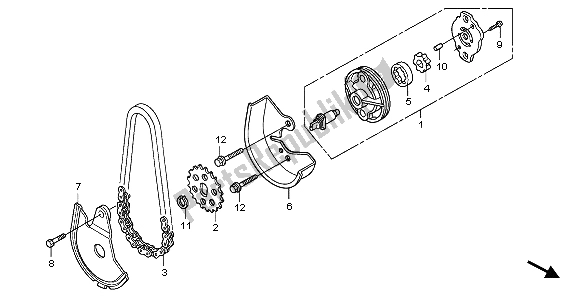 Toutes les pièces pour le La Pompe à Huile du Honda SH 150S 2007