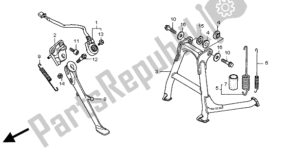 Tutte le parti per il In Piedi del Honda CB 1100 SF 2000