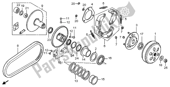 Todas las partes para Cara Conducida de Honda FES 125A 2009