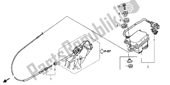 All parts for the Servo Motor of the Honda CBR 1000 RR 2013