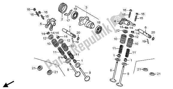 All parts for the Camshaft of the Honda TRX 300 EX Sportrax 2007