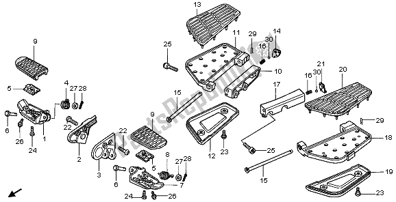 Tutte le parti per il Passo del Honda GL 1800A 2006