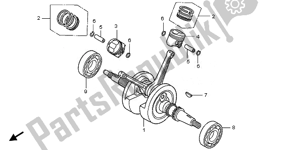 Wszystkie części do Wa? Korbowy I T? Ok Honda XL 125V 2010