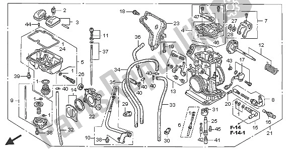 Todas las partes para Carburador de Honda CRF 450X 2005