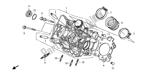 Todas las partes para Cabeza De Cilindro de Honda NC 700 SD 2013