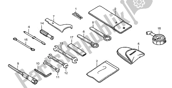 Toutes les pièces pour le Outils du Honda CBF 600 SA 2008