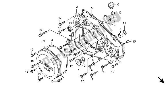 Todas las partes para R. Tapa Del Cárter de Honda CRF 250X 2009