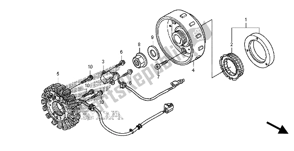 Tutte le parti per il Generatore del Honda FES 125 2012