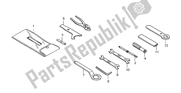 All parts for the Tools of the Honda CBR 1000 RA 2009