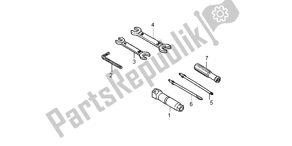 Tutte le parti per il Utensili del Honda NSC 502 WH 2013