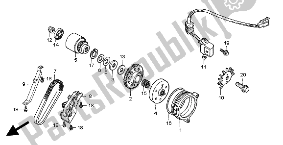 Tutte le parti per il Frizione Di Partenza del Honda CBR 1000F 1999