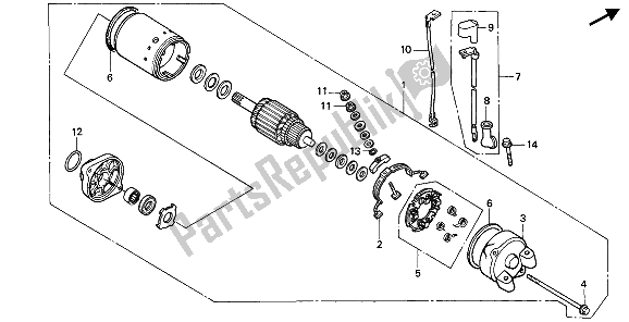 Todas las partes para Motor De Arranque de Honda XL 600V Transalp 1990