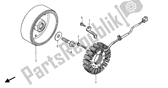 Tutte le parti per il Generatore del Honda CBR 600 FS 2001