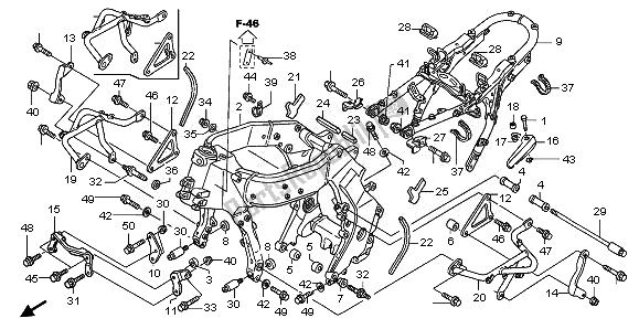 Todas las partes para Cuerpo Del Marco de Honda ST 1300 2008