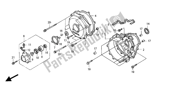 Todas las partes para Tapa Del Embrague de Honda ST 1100 2001