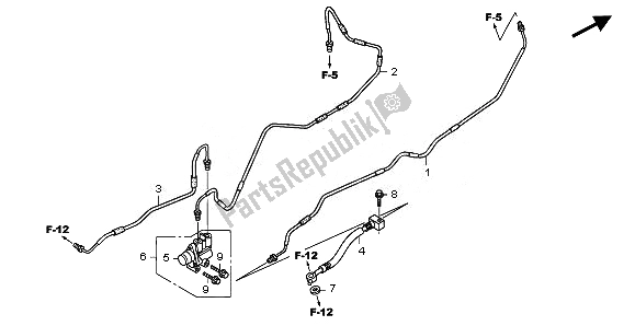 Tutte le parti per il Valvola Di Controllo Proporzionale del Honda XL 1000V 2010