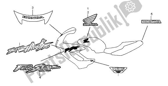 Todas las partes para Marca de Honda VTR 1000F 2002