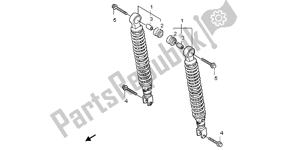 Todas las partes para Cojín Trasero de Honda PES 125 2009