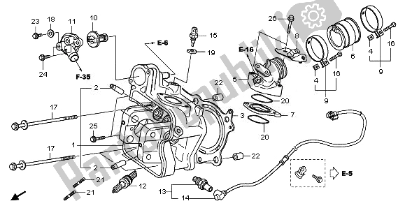 Toutes les pièces pour le Culasse du Honda NSS 250A 2008