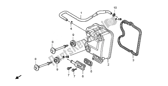 Todas las partes para Cubierta De Tapa De Cilindro de Honda PES 125 2011