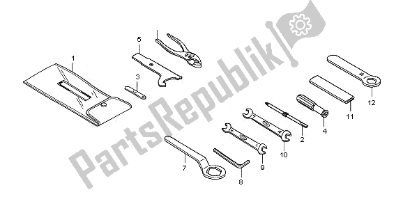 Wszystkie części do Przybory Honda CBR 1000 RA 2011