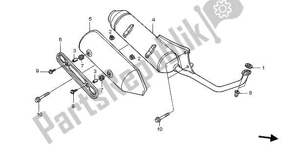 Todas las partes para Silenciador De Escape de Honda NES 150 2006