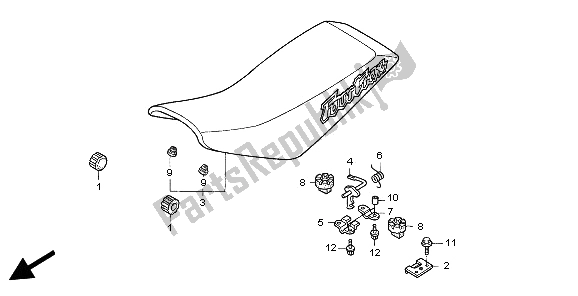 Tutte le parti per il Posto A Sedere del Honda TRX 400 EX Sportrax 2006