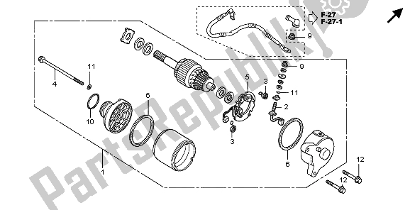 Tutte le parti per il Motore Di Avviamento del Honda CBR 125 RW 2006