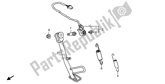 Tutte le parti per il In Piedi del Honda XL 1000V 2006