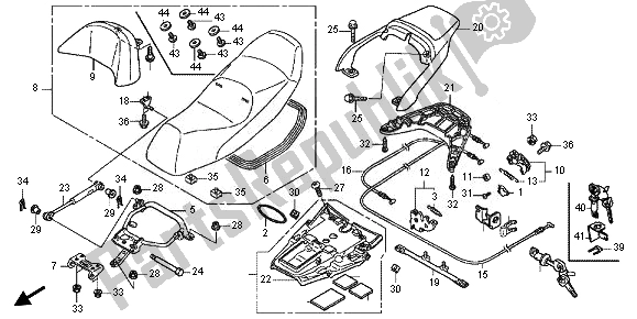 Wszystkie części do Siedzenie Honda FJS 600A 2011