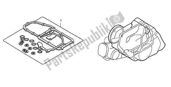All parts for the Eop-2 Gasket Kit B of the Honda CRF 70F 2010