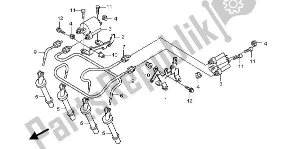 All parts for the Ignition Coil of the Honda CB 600F Hornet 2007