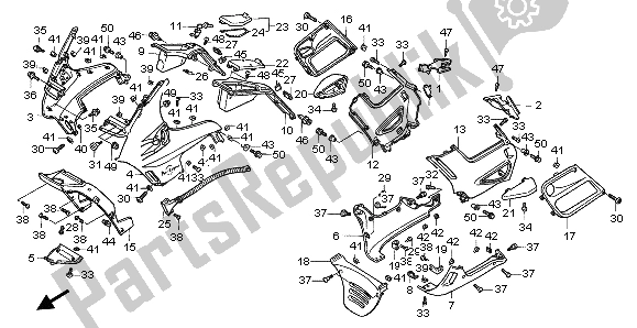 Todas las partes para Capucha de Honda ST 1100A 1998